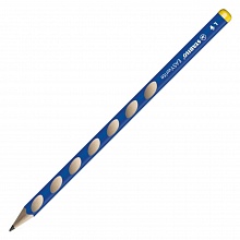 Карандаш чернографитный для левшей HB без ластика трехгранный STABILO EASYwrite, 323/06-HB