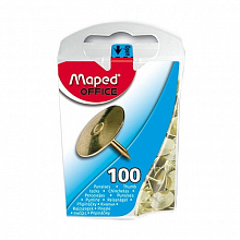Кнопки канцелярские 10мм 100шт цветные MAPED 311011