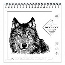 Блокнот для зарисовок 190х190мм 40л 150г/м2 Sketchbook Quadro Big Silk Полином, 2834