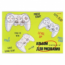 Альбом для рисования А4 40л скоба Игровая тема-1 Проф-Пресс, 40-0004