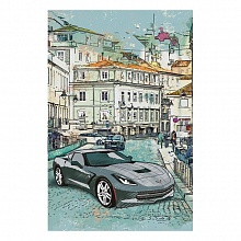Записная книжка А6 80л клетка спираль перевертыш Автомобили КТС-ПРО, С1226-30