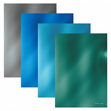 Папка-угол А4 пластик 0,18мм ассорти Glossy Ice Metallic Erich Krause, 50169