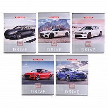 Тетрадь 96л клетка Авто и природа ассорти Проф-Пресс ТМ Collezione, 96-3730