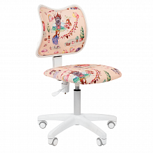 Кресло детское Chairman Kids 102 White тканевое покрытие с рисунком Принцесса