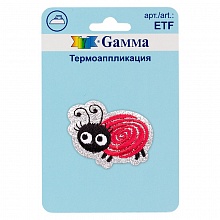 Термоаппликация №02 Букашка 4,4х3,5см Gamma ETF 01-209