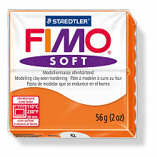 Пластика запекаемая 57г мандарин Staedtler Fimo Soft, 8020-42