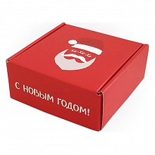 Коробка подарочная квадратная 13,5х13,5х6см Веселый Дед Мороз Д30203К.011