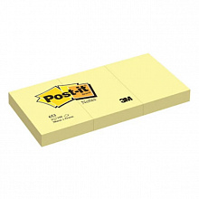 Блок самоклеящийся 38х51мм 100л желтый 3M Post-it Original 653 7100172772