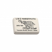 Ластик 56х50х16мм черно-белый Koh-I-Noor Elephant 300/8