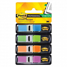 Закладки клейкие 44х12мм 4 цвета по 35л пластиковые 3M Post-it Index 7000028808