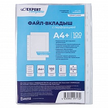 Папка-карман с перфорацией А4+ 30мкм глянец Expert Complete 100шт (цена за упак.) EC26060501