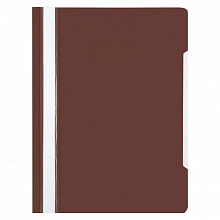 Скоросшиватель пластиковый А4 коричневый Бюрократ PS20BROWN/816297