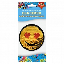 Наклейка пайетки-перевёртыши Смайлик 1 КТС-ПРО, С3304-02