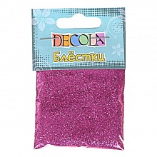 Блестки для декора 20г лиловый 0.3мм Decola W041-213-0,3
