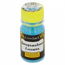 Блестки для декора 20г голубой Love2art, GFC-128 16
