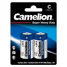 Элемент питания R14/343 Camelion SUPER BLUE в блистере 2шт (цена за 1шт.)
