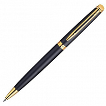 Ручка шариковая с поворотным механизмом Waterman Hemisphere MatteBlack GT M синий 1мм S0920770