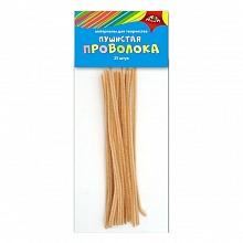 Проволока синельная пушистая 30см 25шт бежевая КТС-ПРО, С3298-09
