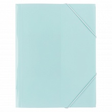 Папка с резинкой пластик А4 бирюзовая диагональ Expert Complete Trend Pastel, EC234419