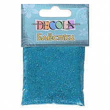 Блестки для декора 20г небесно-голубой 0.3мм Decola W041-221-0,3