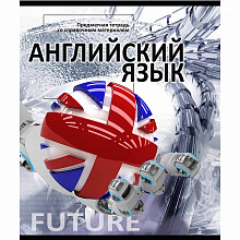 Тетрадь предметная Английский язык 48л клетка Элементы знаний Проф-Пресс 48-6392