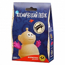 Песок кинетический 150гр песочный + формочка Космический песок ВОЛШЕБНЫЙ МИР KPZA4