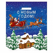 Пакет с вырубной ручкой 38х45+3см Упряжка НГ 60мк Артпласт ВУР52879