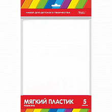 Фоамиран белый 5л. А4 Hatber Пмц4_00031