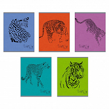 Тетрадь  48л клетка Хищные силуэты ассорти Канц-Эксмо ТКФ486406