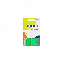 Закладки клейкие 25х45мм 50л пластиковые Z-сложение POP-UP неон Hopax 26010,26011,26012,26013,26014