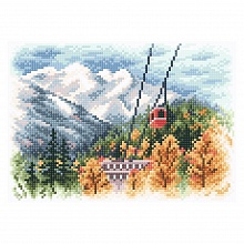 Мозаика алмазная 27х19см В горах BrilliArt, МС-100