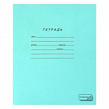 Тетрадь 12л крупная клетка зеленая ПЗБМ, 019957