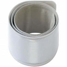 Светоотражатель браслет Серебристый 3х30см, Blicker KW151-003