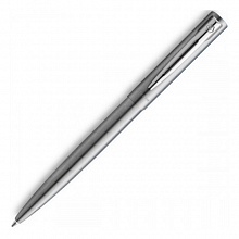 Ручка шариковая автоматическая 1мм синий стержень Waterman Allure Chrome Stainless Steel S0174996