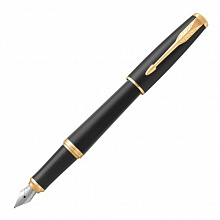 Ручка перьевая 0,8мм синие чернила PARKER Urban Muted Black GT F SP1931593