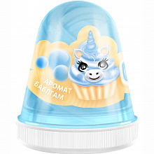 Слайм 130гр голубой бабл-гам Monster's Slime Fluffy KiKi, FL005