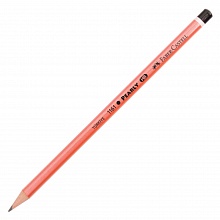 Карандаш чернографитный HB без ластика круглый ассорти Faber-Castell Pearly, 116100