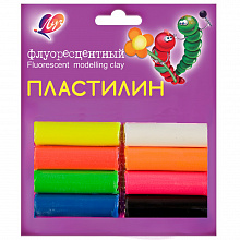 Пластилин 8цв флуоресцентный Луч 12с765-08