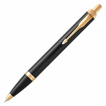 Ручка шариковая автоматическая 1мм синий стержень PARKER IM Core K321 Black GT M 1931666