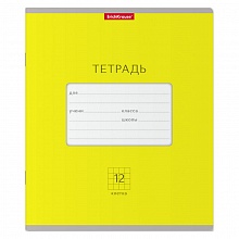 Тетрадь 12л клетка желтая Классика Bright Erich Krause, 46490