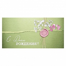 Открытка конверт для денег С днем рождения! Империя поздравлений 41.411.00