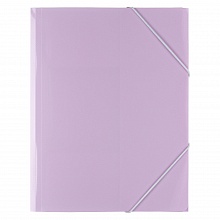 Папка с резинкой пластик А4 лиловая диагональ Expert Complete Trend Pastel, EC234417
