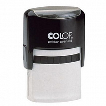 Оснастка для печати 28х44мм овальная синий, корпус черный Colop PRINTER OVAL 44 black