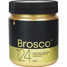Краска акриловая 500мл №124 Золото Brosco 2505124