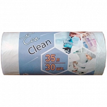 Пакет для мусора 35л рулон 30 штук 6мкм EcoClean 3290
