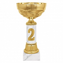 Кубок спортивный 23см золото/белый мрамор Карен Флориан 8529-230-002