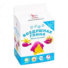 Масса для лепки 2цв Воздушная глина Пингвин РАКЕТА Р3854