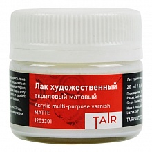 Лак акриловый матовый художественный 20мл ТАИР 1203301