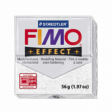 Пластика запекаемая 57г белый металлик Staedtler Fimo Effect, 8020-052