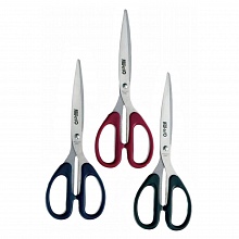 Ножницы 21см сталь пластиковые ручки ассорти KW-Trio JD01-21